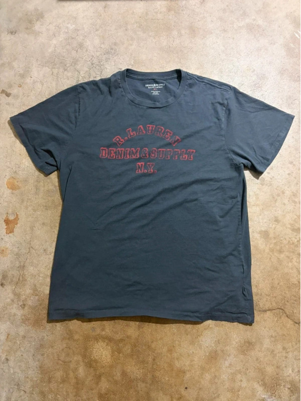 Y2K Ralph Lauren Denim Supply New York grunge Shirt single stitch 100% cotton